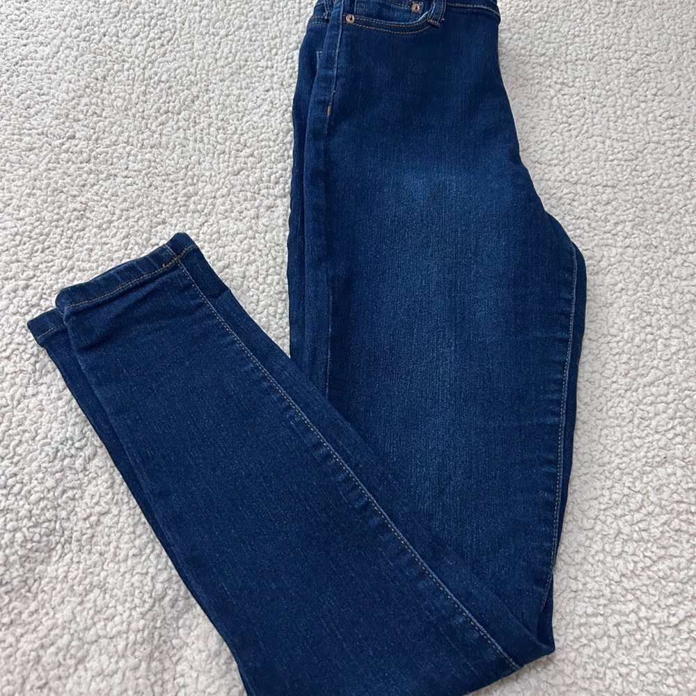 Fashion Nova Dark Blue Denim Jacket